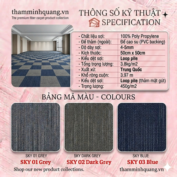  Thảm giá rẻ SKY 