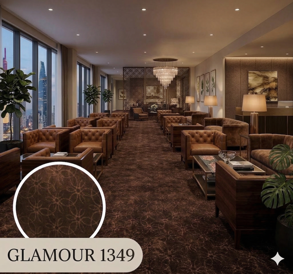  Thảm nhà hàng màu nâu GLAMOUR 1349 