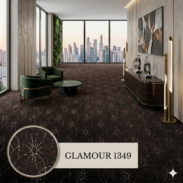  Thảm nhà hàng màu nâu GLAMOUR 1349 