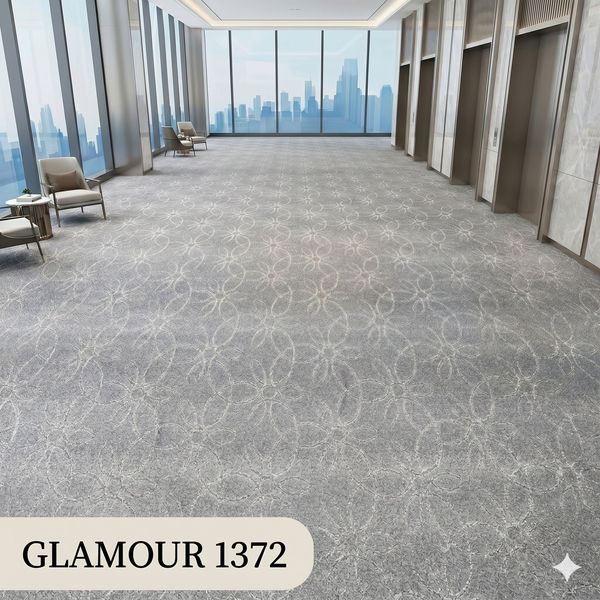  Thảm len màu bạc GLAMOUR 1372 