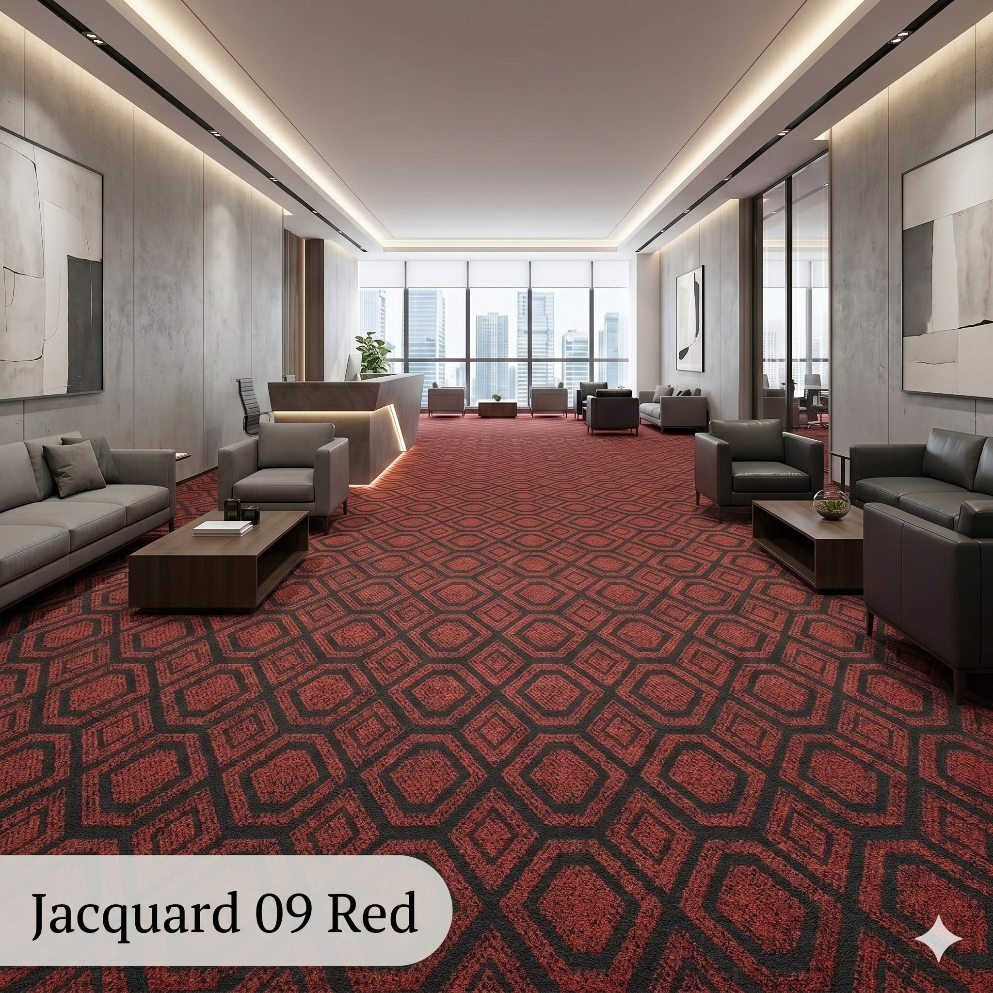  Thảm nỉ hoa văn Jacquard 09 