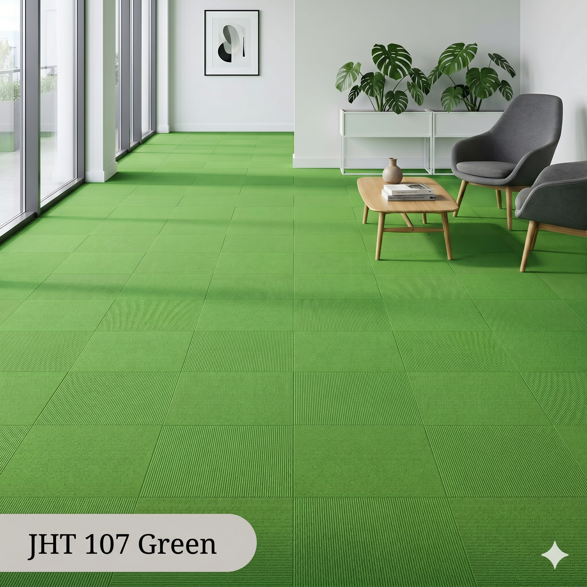  Thảm Gạch Màu Xanh Lá JHT 107 Green 