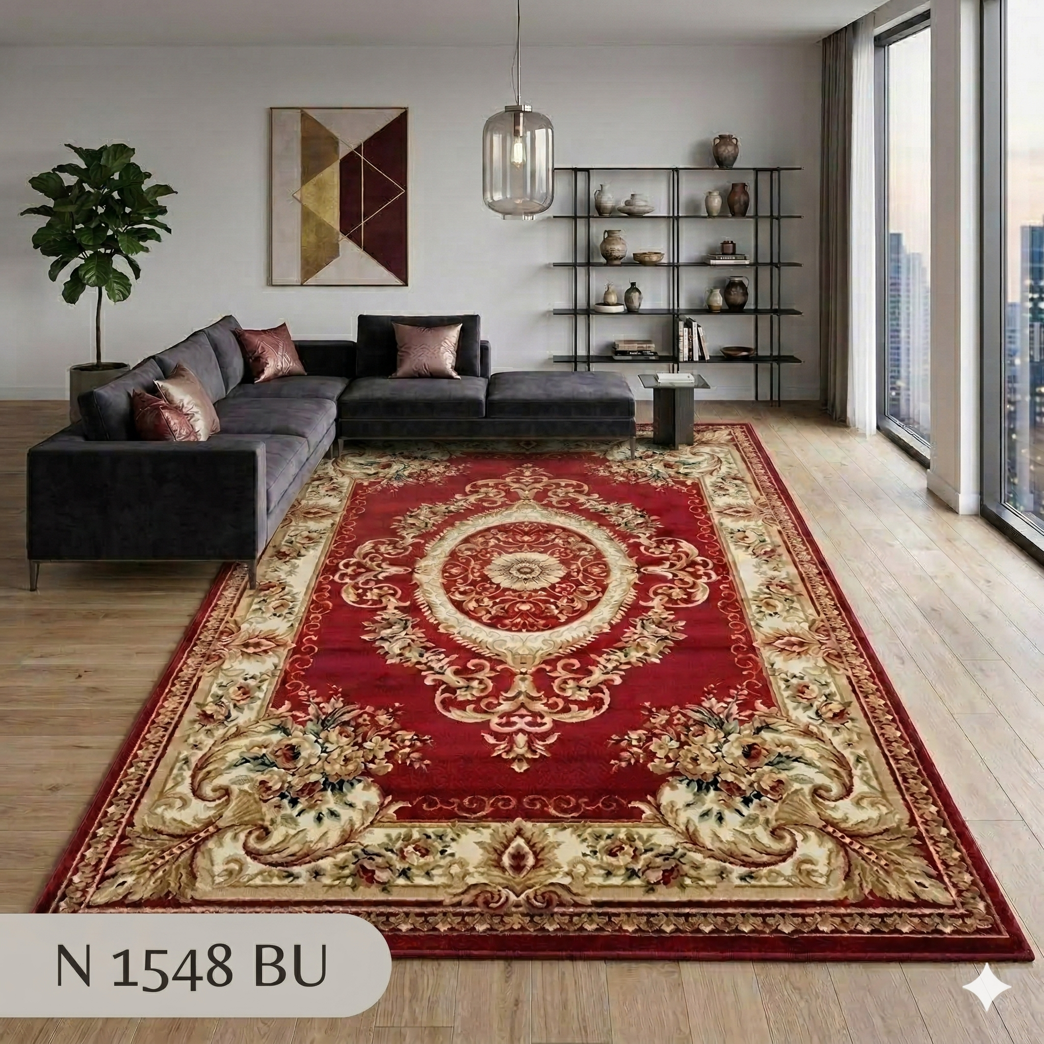  Thảm trang trí sofa YALAN N 1548 BU 