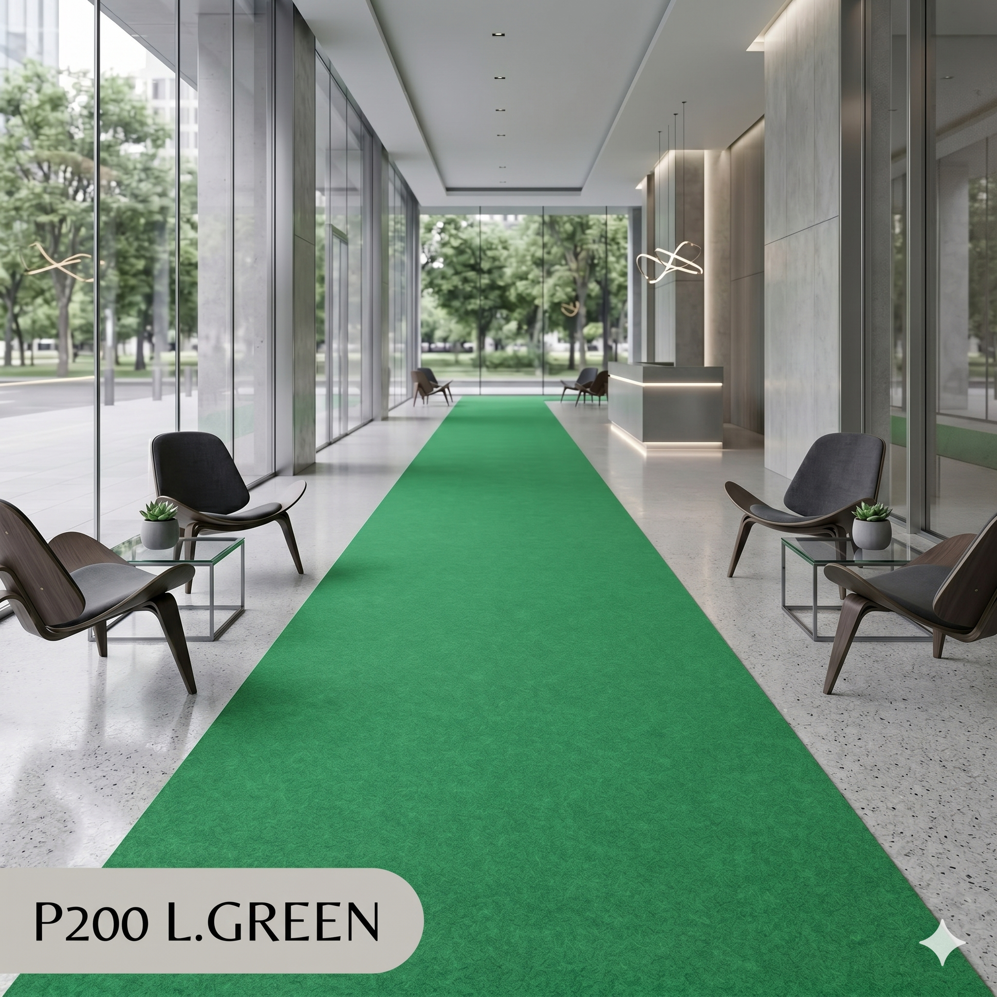  Thảm sự kiện màu xanh lá nhạt P200 
