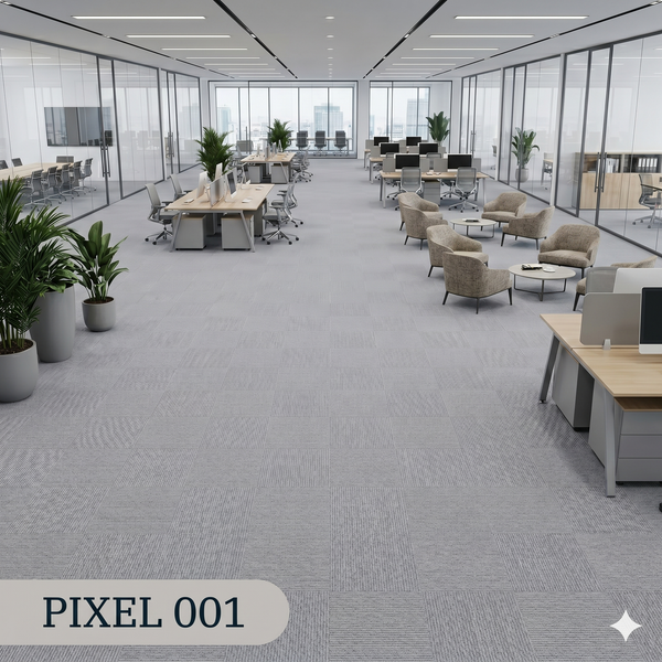  Thảm gạch màu xám PIXEL 001 