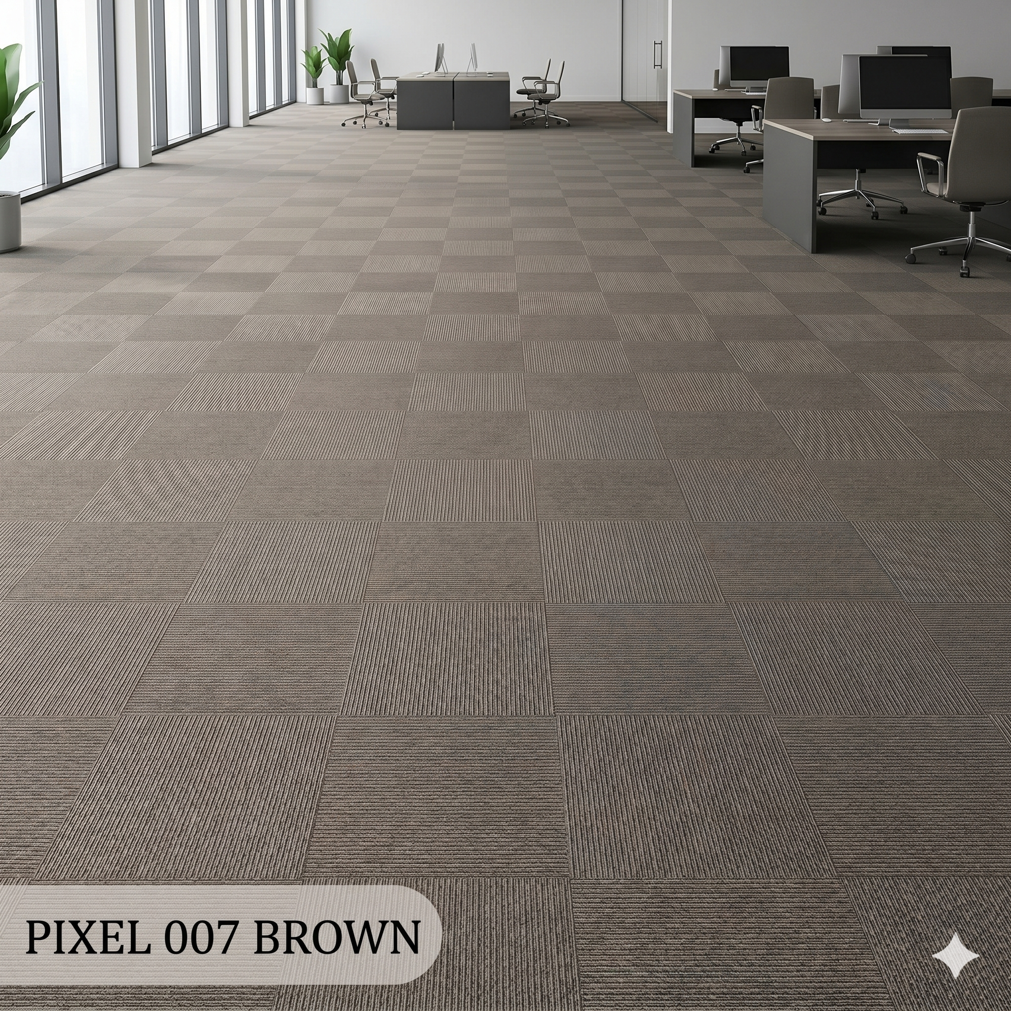  Thảm gạch màu nâu PIXEL 007 