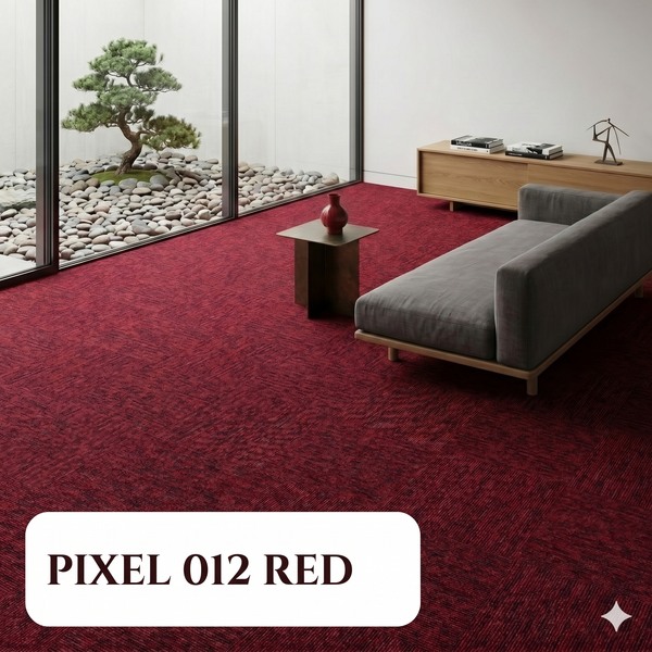  Thảm gạch màu đỏ PIXEL 012 