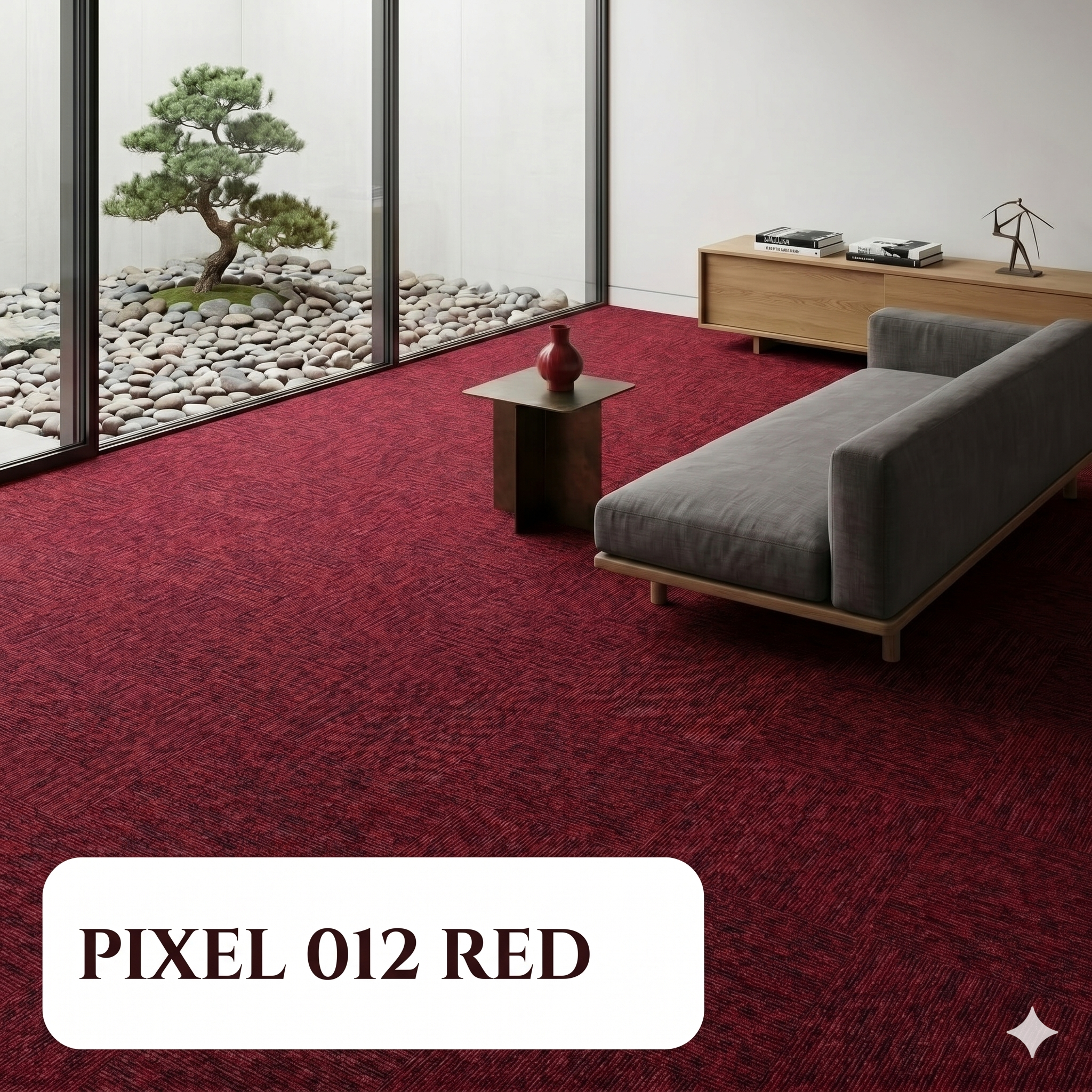  Thảm gạch màu đỏ PIXEL 012 