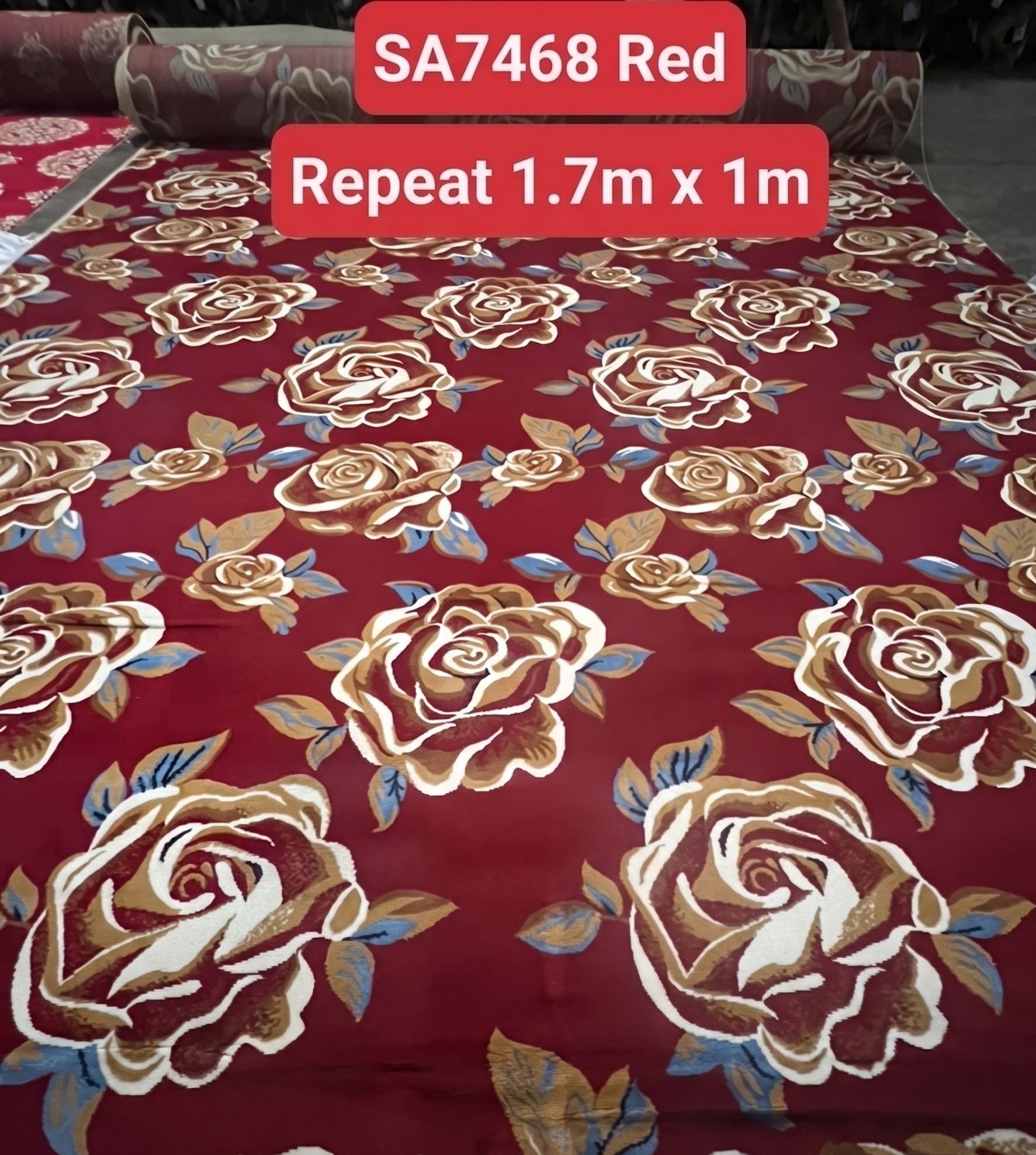  Thảm Trải Sàn SA 7468 RED 