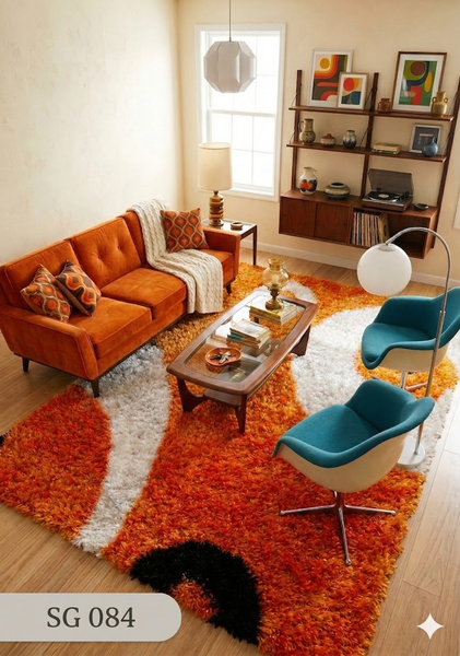 Thảm sofa màu cam SG 804 1.6x2.3m 