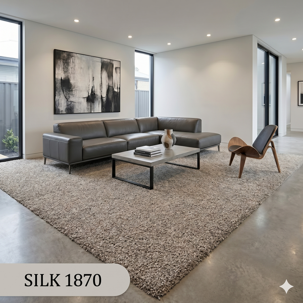  Thảm trải phòng ngủ màu bạc SALON UAE SILK 1870 
