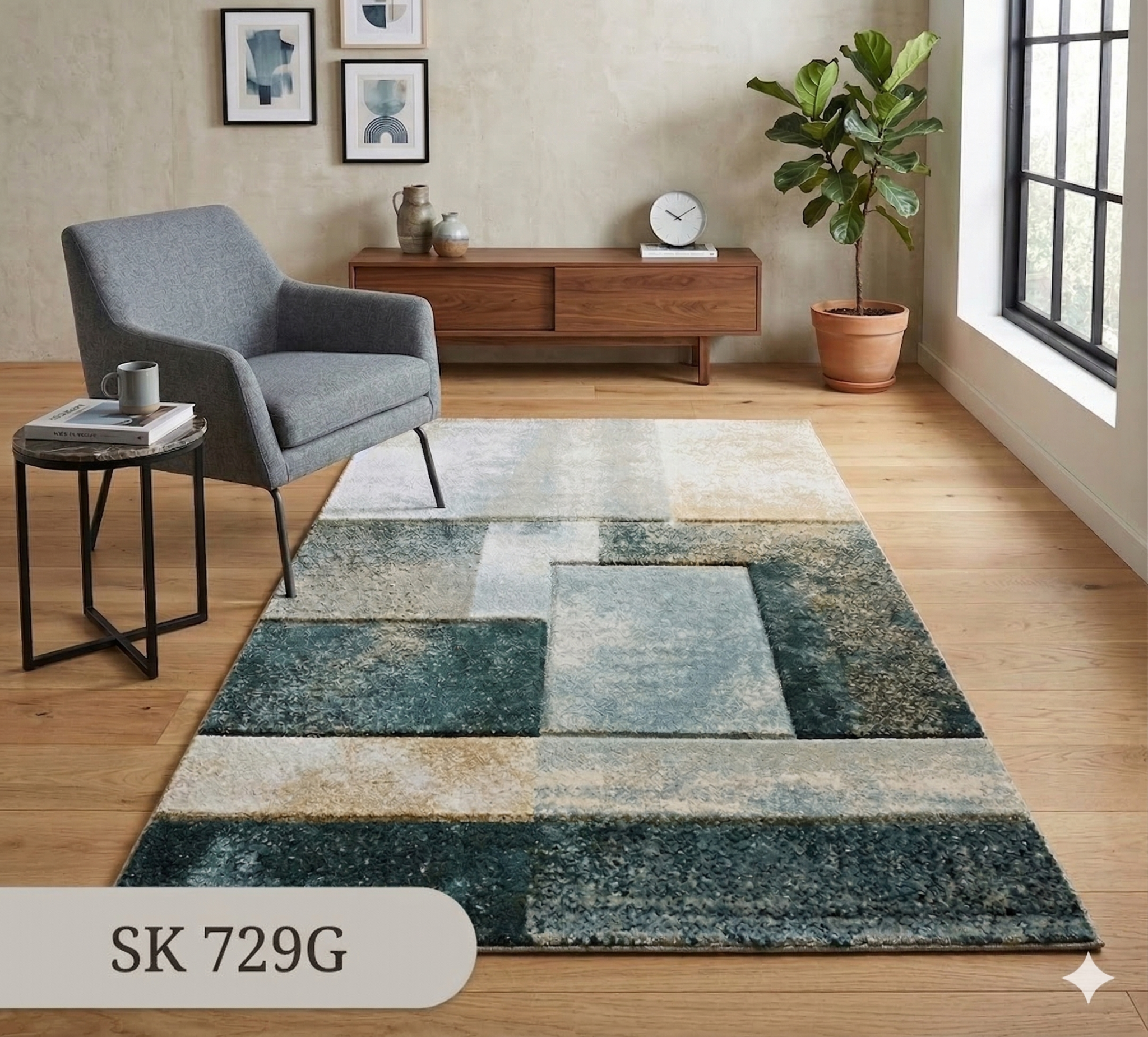  Thảm sofa lông ngắn TF SK 729G 