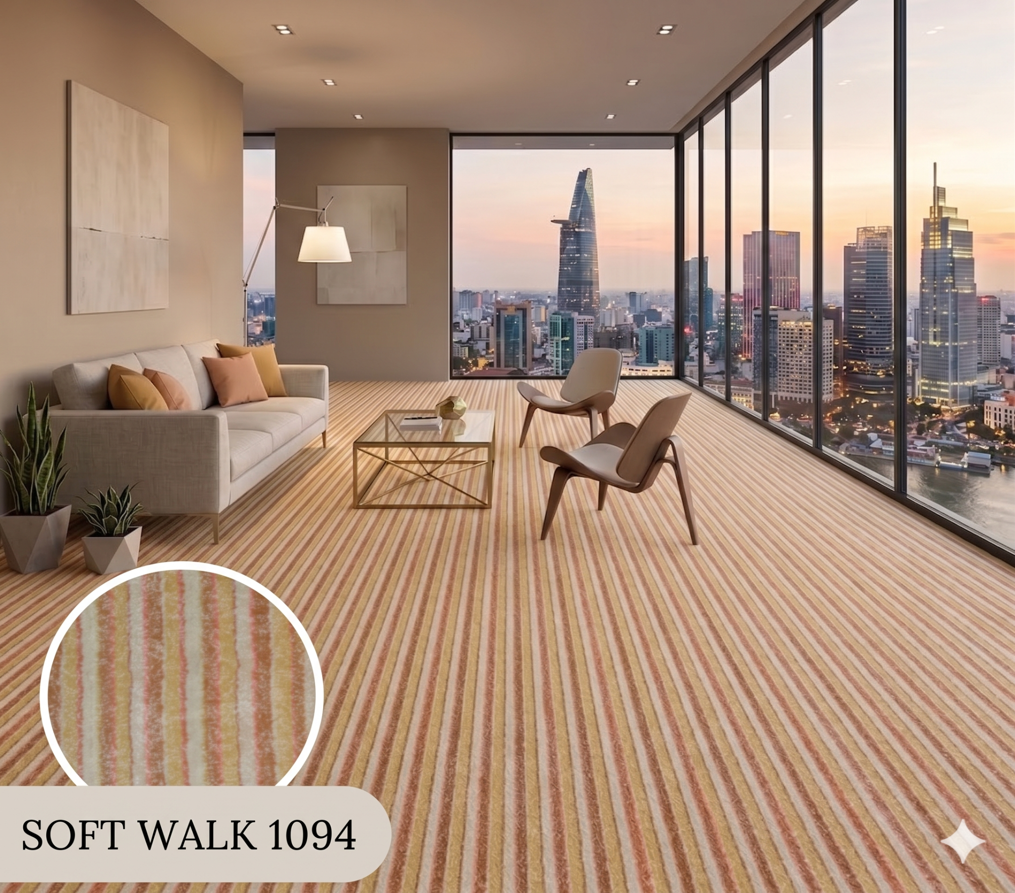  Thảm trải sàn Soft Walk 
