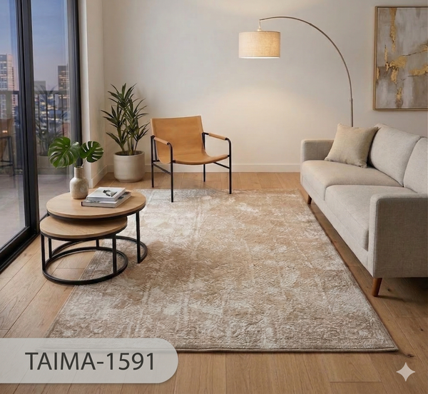  THẢM SALON TAIMA 1591 White 