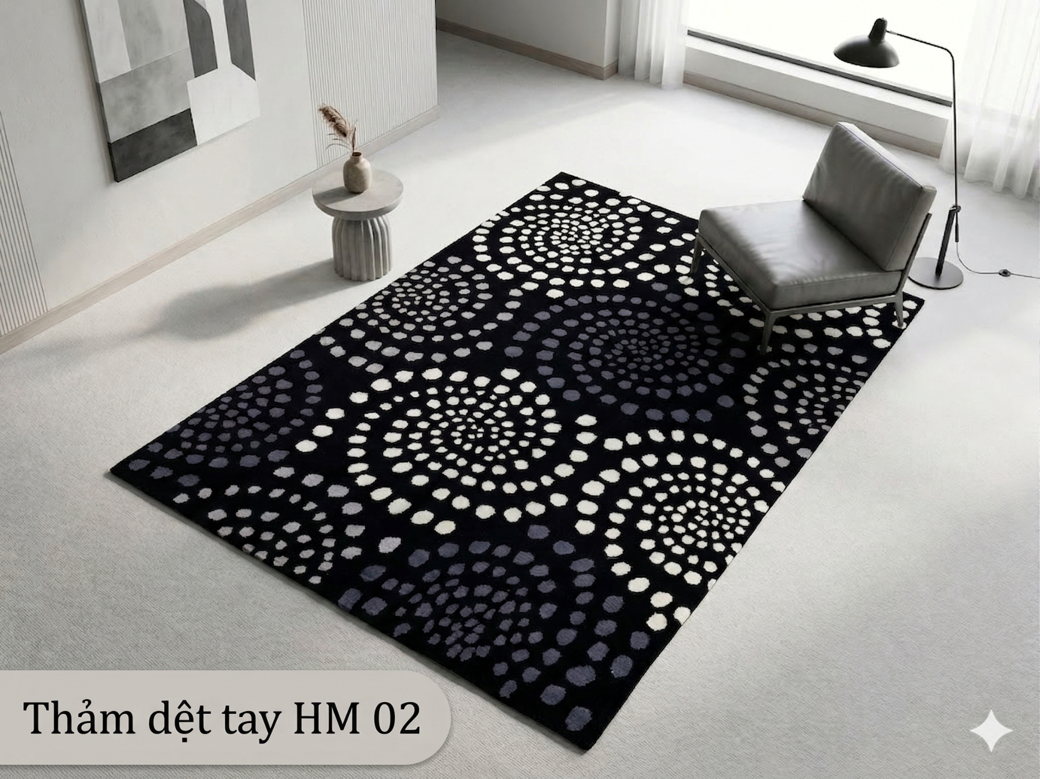  Thảm dệt tay HM 02 size 1.2x1.7m 