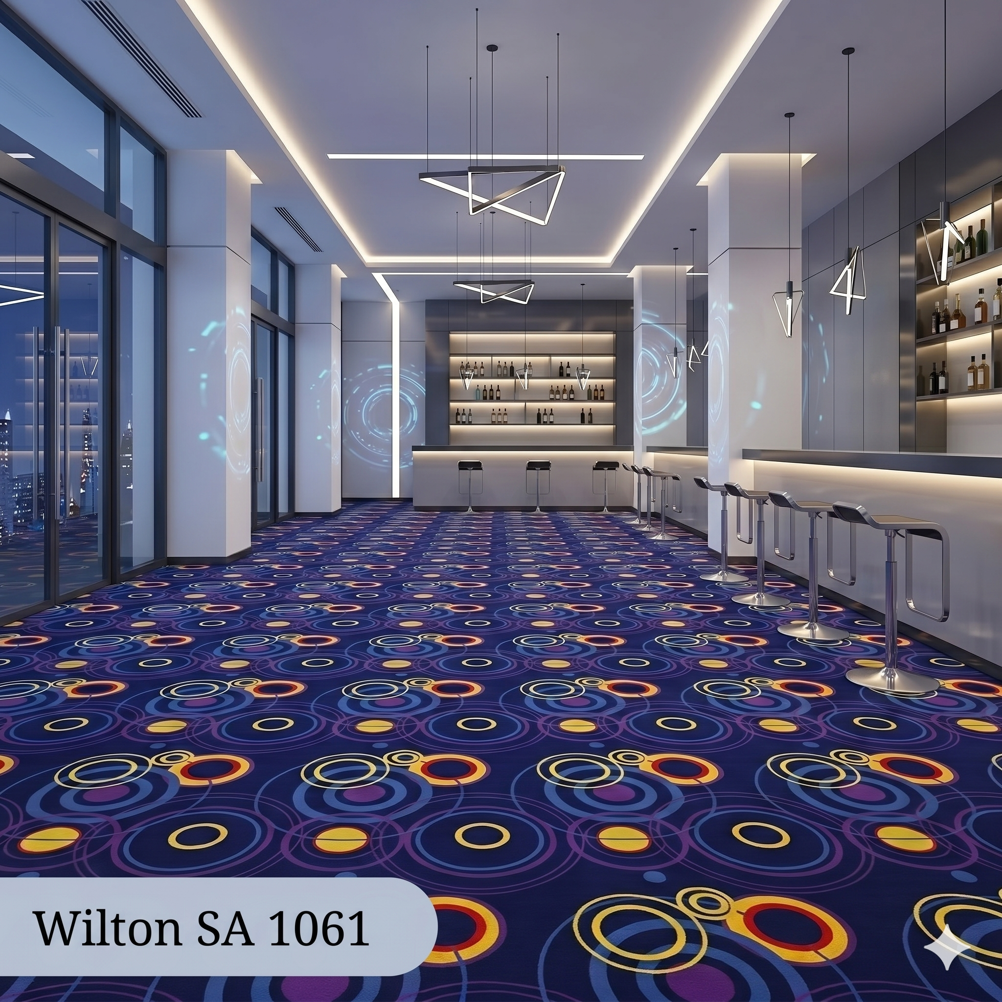  Thảm xanh dương Wilton SA 1061 