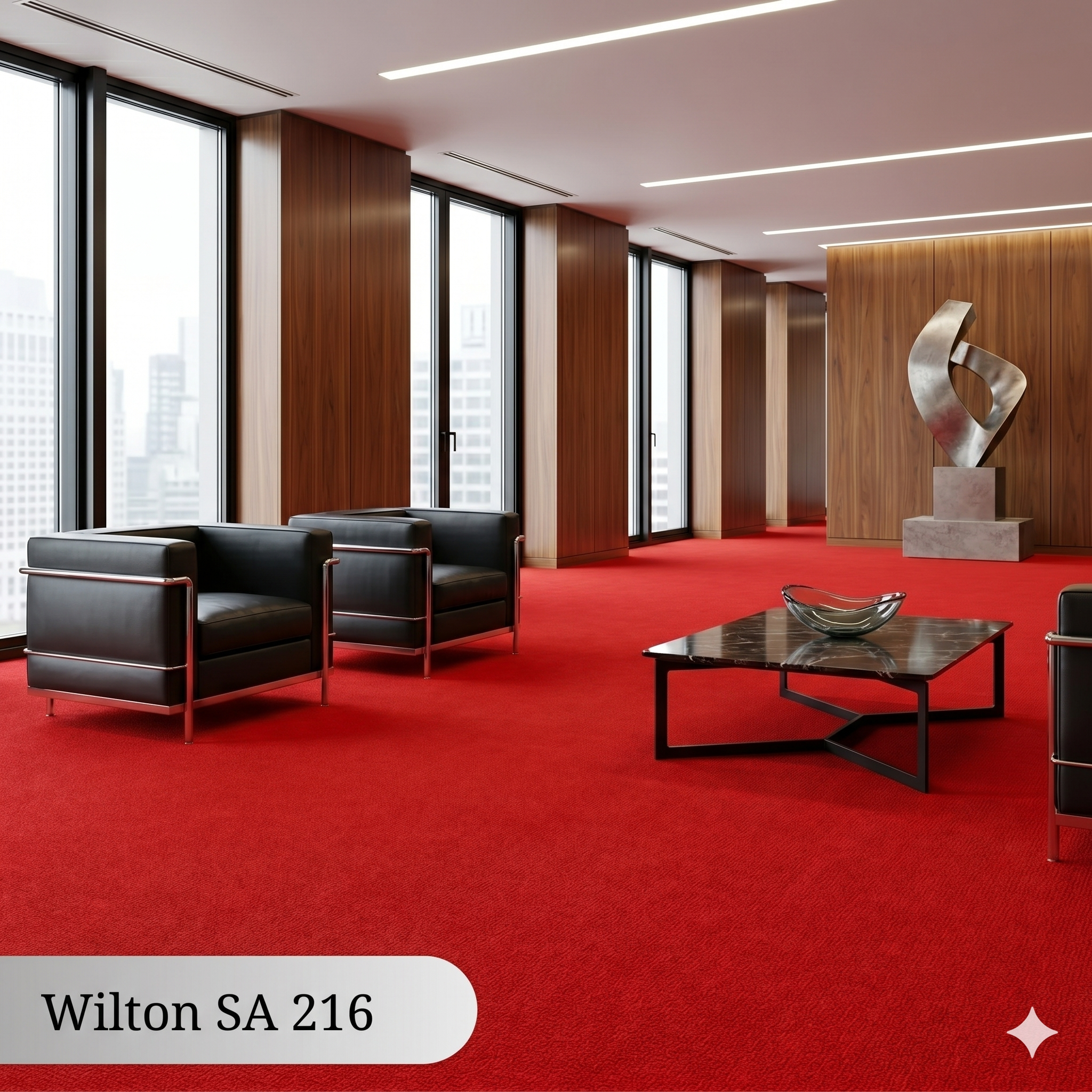  Thảm len đỏ tươi Wilton SA 216 