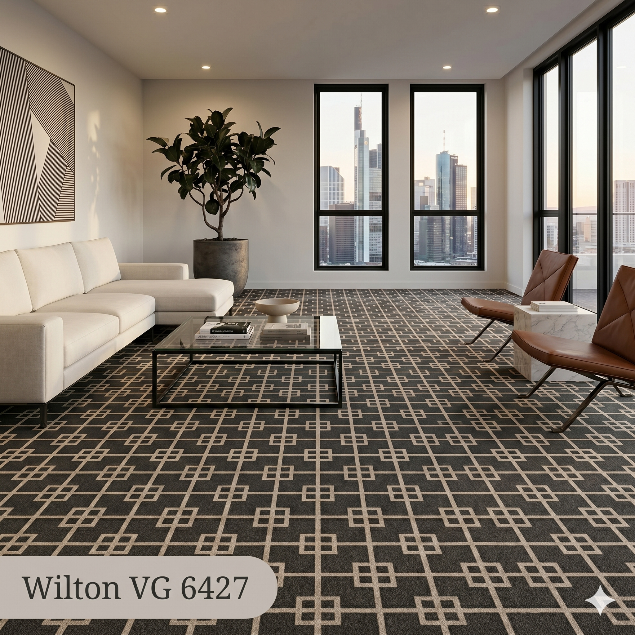  Thảm trải nhà hàng màu xám Wilton VG 6427 