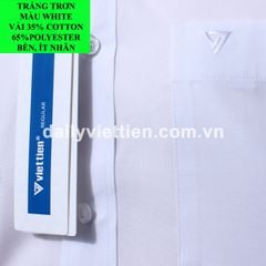 Áo sơ mi Trắng Việt Tiến 550K vải Cotton số 1983