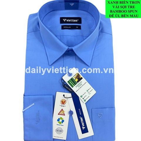 Áo sơ mi Xanh Biển Sợi Tre Việt Tiến Dài 570K số 2024