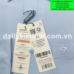 Áo sơ mi Xanh Biển Việt Tiến Dài 640K số 2006