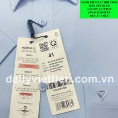 Áo sơ mi Xanh Biển Việt Tiến Ngắn 570K số 2025