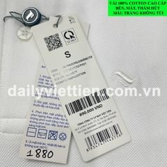 Áo thun Trắng Việt Tiến số 1880