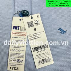 Áo thun Xanh Việt Tiến số 1882