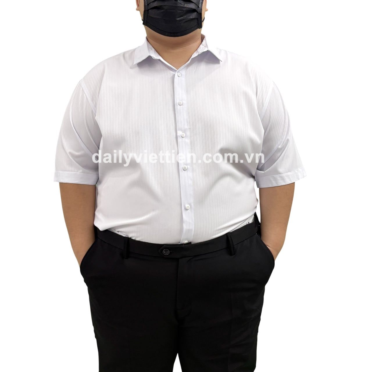 Áo thun big size nam màu trắng