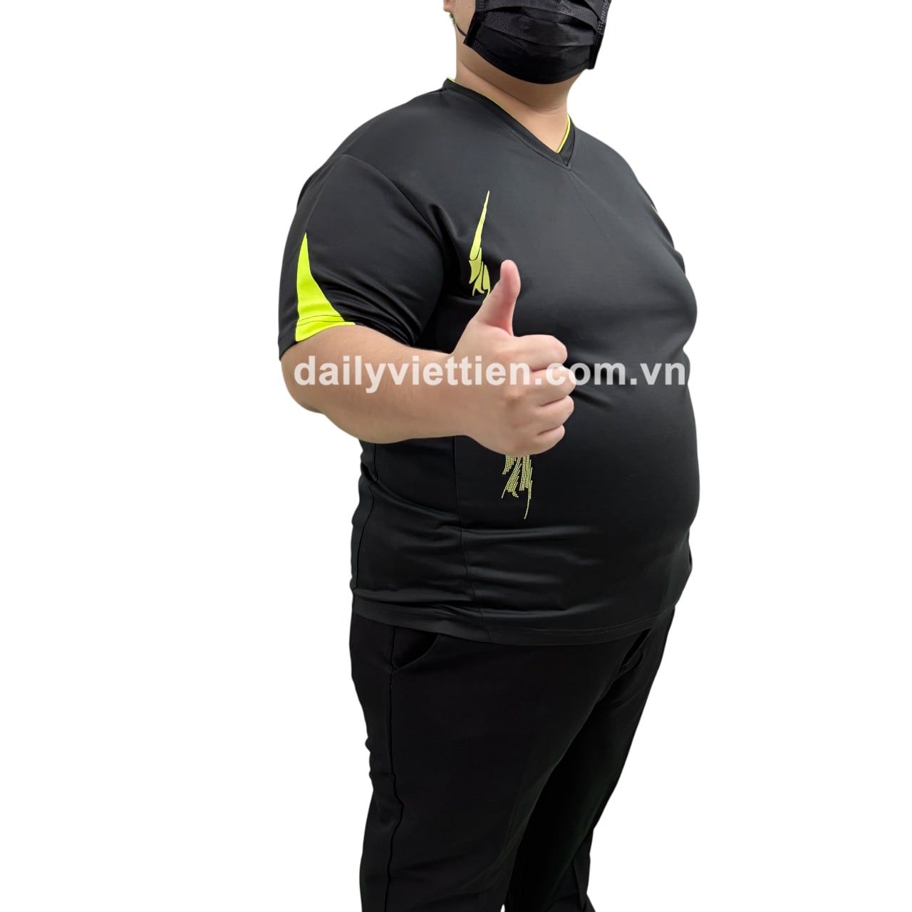 Áo thun big size nam màu xanh đen