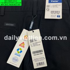 Quần Kaki Đen có ly Việt Tiến số 924