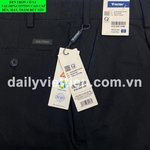 Quần Kaki Đen có ly Việt Tiến số 925