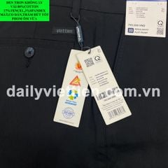 Quần Kaki Đen Không Ly Việt Tiến số 939