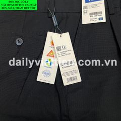 Quần Kaki Đen Sọc Có Ly Việt Tiến số 908