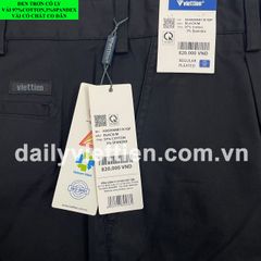 Quần Kaki Đen Việt Tiến có ly số 873