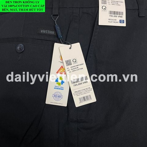 Quần Kaki Đen Việt Tiến không ly số 949