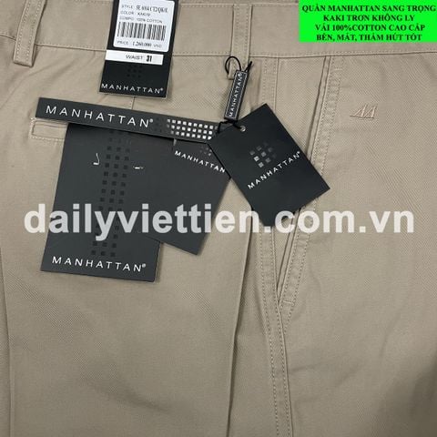 Quần Kaki ManHattan Việt Tiến Cao Cấp Không Ly số 951