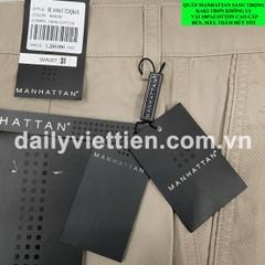 Quần Kaki ManHattan Việt Tiến Cao Cấp Không Ly số 951