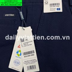 Quần Kaki Xanh Đen Có Ly Việt Tiến số 910