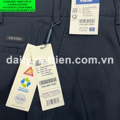 Quần Kaki Xanh Đen Việt Tiến có ly số 872