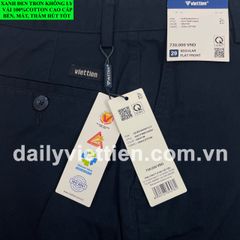 Quần Kaki Xanh Đen Việt Tiến không ly số 889