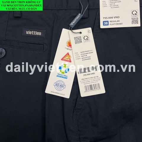 Quần Kaki Xanh Đen Việt Tiến Không ly số 942