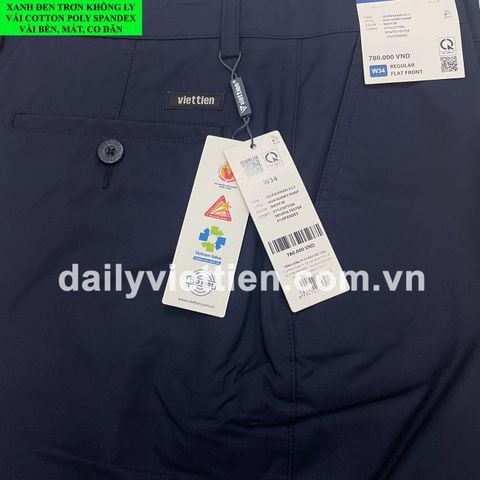 Quần Kaki Xanh Đen Việt Tiến không ly số 962