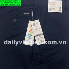 Quần Kaki Xanh Đen Việt Tiến không ly số 963