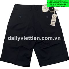 Quần Short Việt Tiến Kaki Đen Không Ly số 955