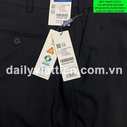 Quần tây Đen Việt Tiến có ly số 854