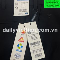 Quần tây Đen Việt Tiến không ly số 896