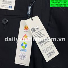 Quần tây Đen Việt Tiến không ly số 912