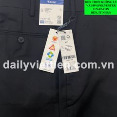 Quần tây Đen Việt Tiến không ly số 954
