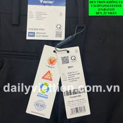 Quần tây Đen Việt Tiến không ly số 954